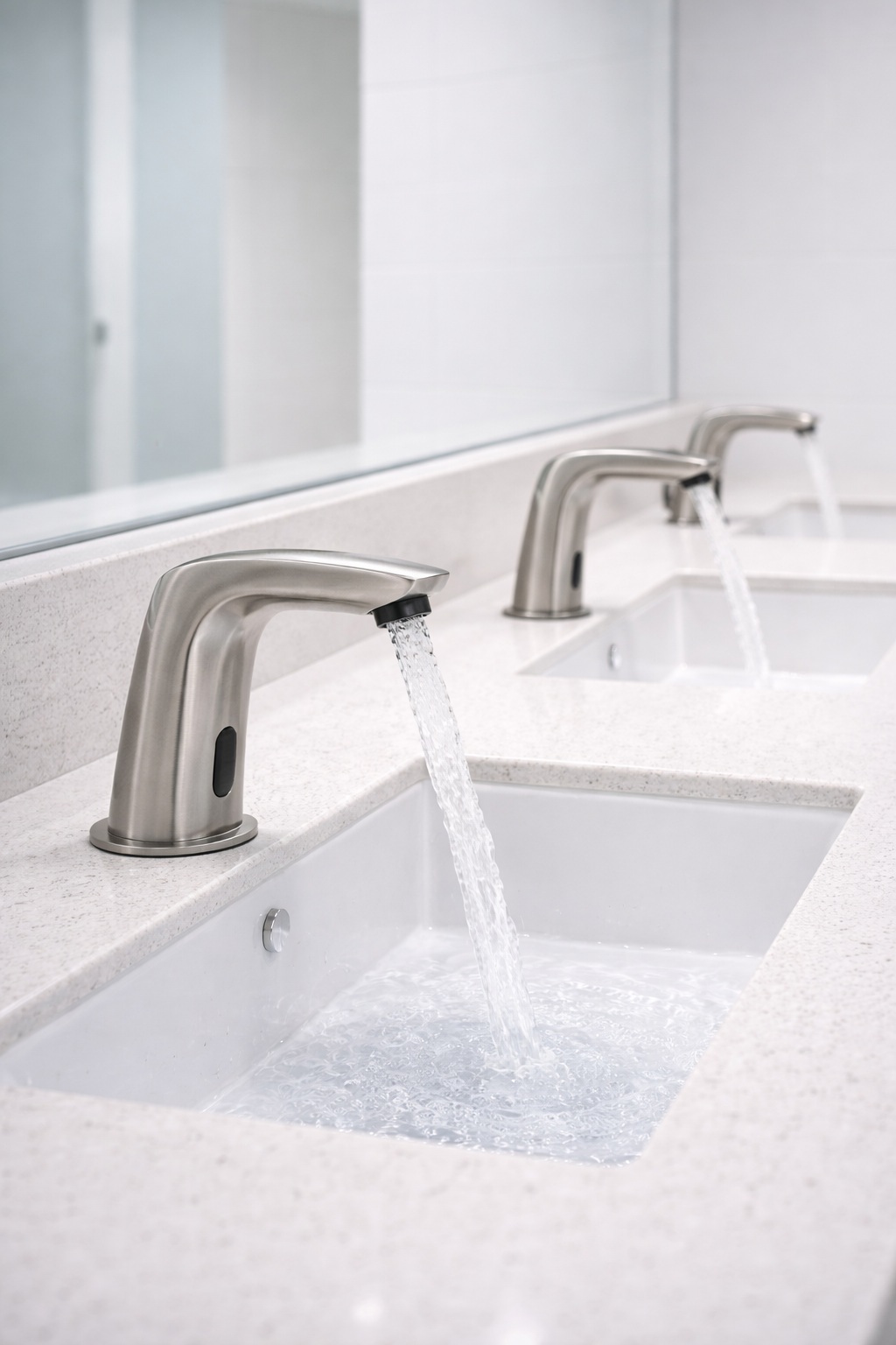 Finish family standardization reference for selecting consistent restroom fixture finishes